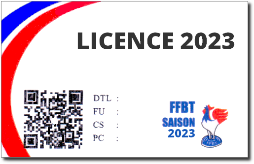 Licence FFBT