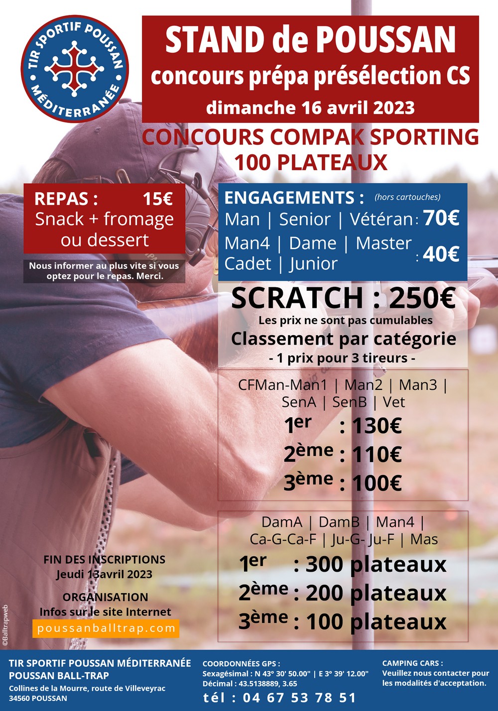 Concours compak sporting Poussan ball-trap